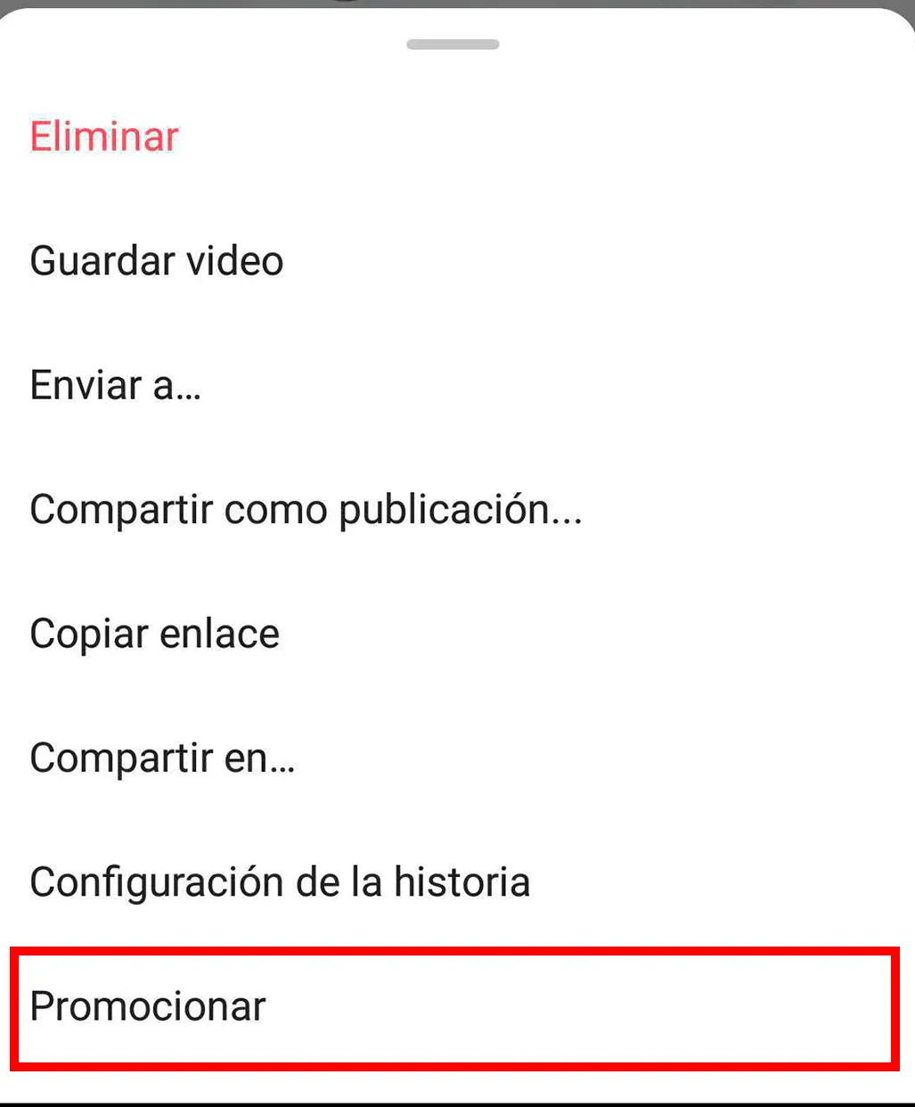 Promo para stories ejemplo