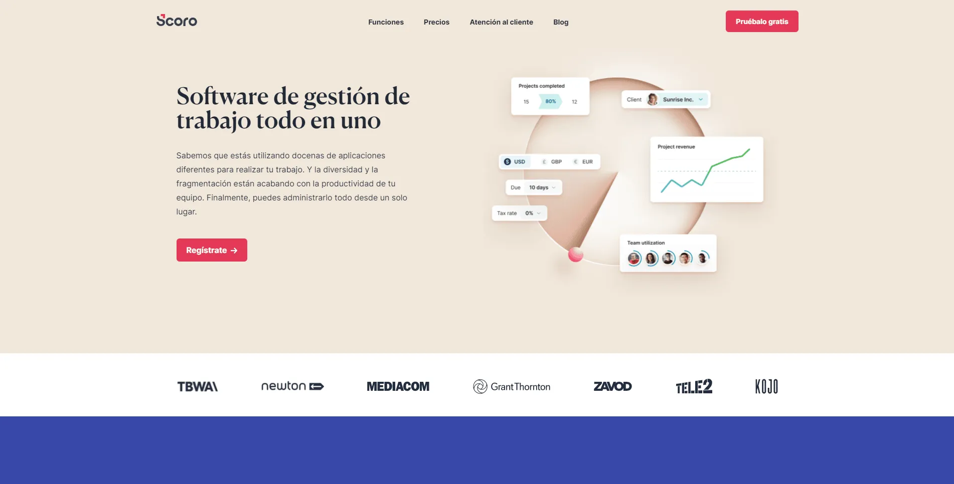 Scoro - organizar tu tiempo y gestionar las tareas