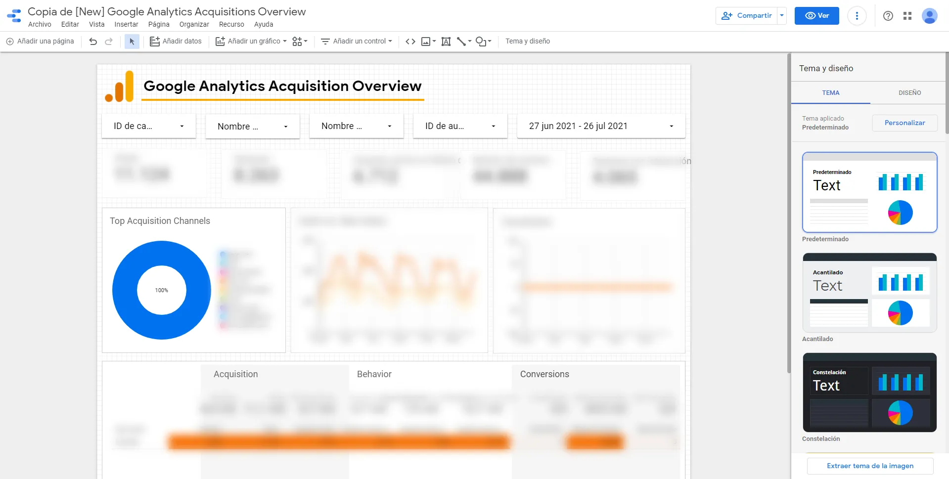 Ejemplo google data studio